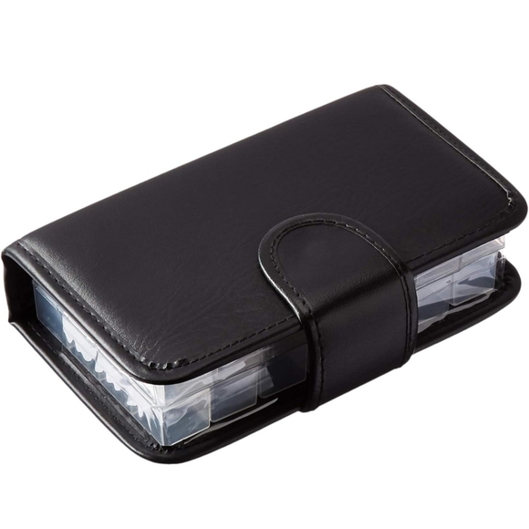 Smart Essentials Black 14 Day Pill & Vitamin Organizer - 7.5" L, 5" W, 2.25" H - Picture 3 of 7